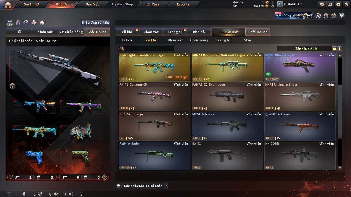 shop acc cf uy tin gia re
